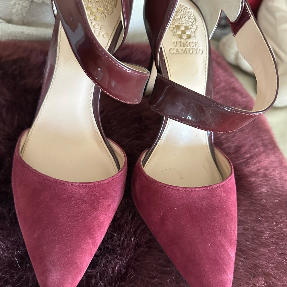 Vince Camuto Maroon Heels for Women